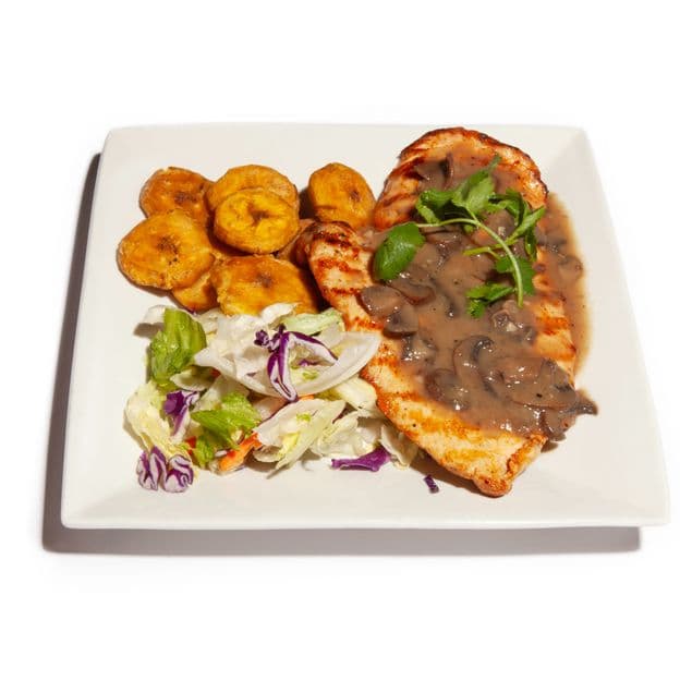 GRILLED CHICKEN BREAST with mushroom sauce